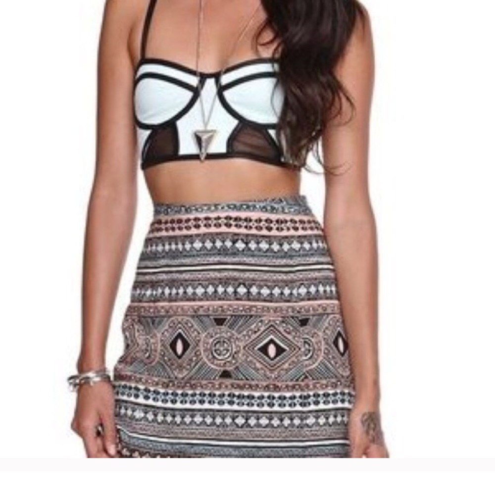 🌸Kendall & Kylie Baby Blue and Black Bralette